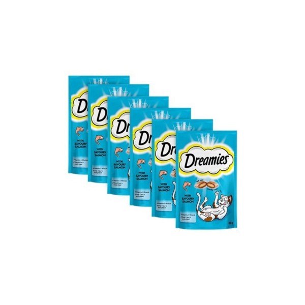 Dreamies Somonlu Pouch Kedi Ödülü 60 gr x 6 Adet